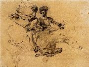 Eugene Delacroix Illustration for Goethe-s Faus France oil painting artist